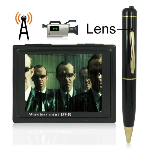 4-channel 3.5 Inch LCD Screen Wireless HD DVR System with Pen Shaped Camera - Click Image to Close